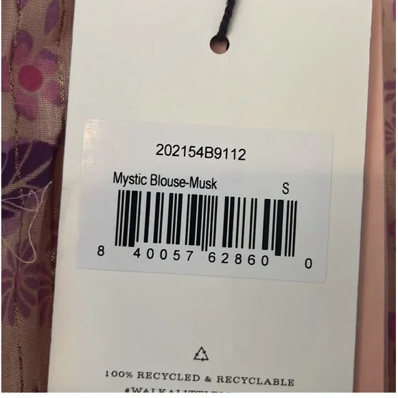 Spell and the Gypsy Pink Mystic Blouse Musk NWT - Picture 4 of 7